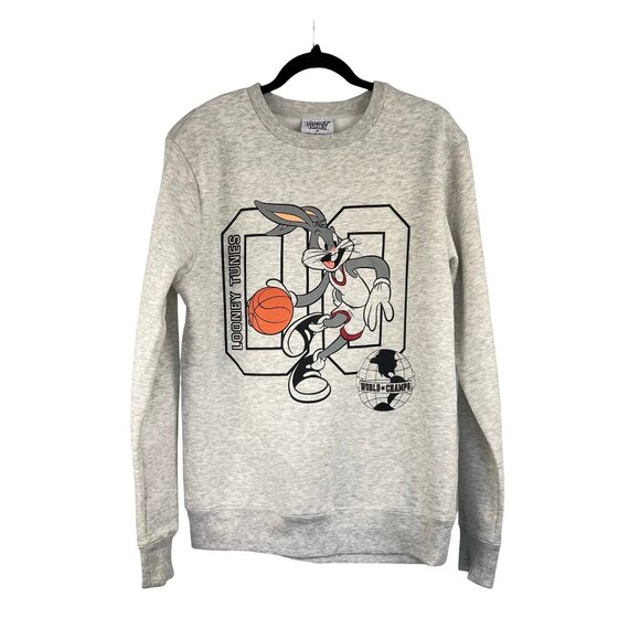 Unisex crew neck Sweatshirt light Grey Size M, new Looney Tunes from Primark. - Picture 1 of 11